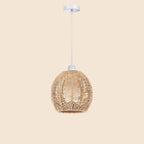 Boho Wickerlampskärm 15 cm Papperslina – E27/E26 Hänglampa Dekorativ