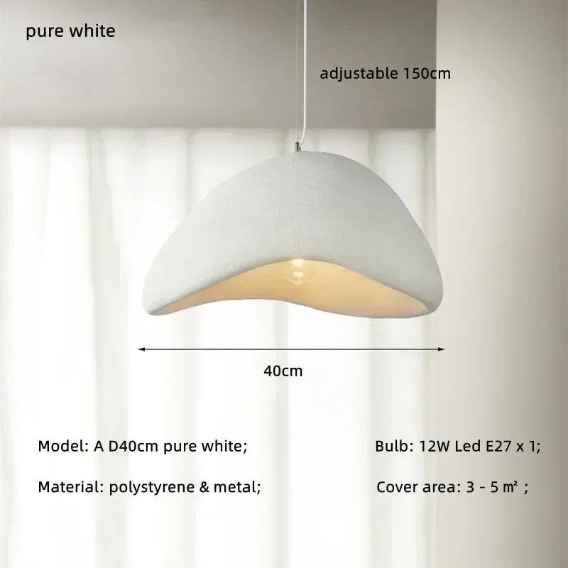 Handgjord Wabi-Sabi Hänglampa LED – Restaurant & Köksö