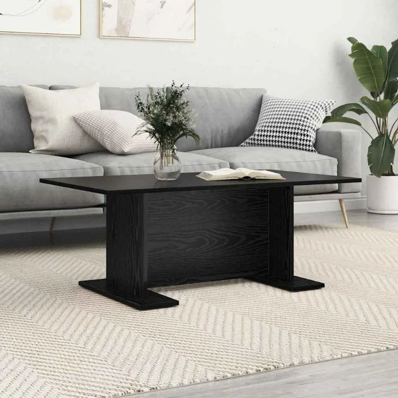 Soffbord Svart Ek 103x60 cm – Engineering Wood