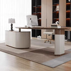 Justerbart L-Skrivbord – Hyllor & Display