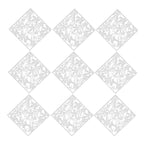 12-Pack Hängande Rumsavdelare PVC 40×40 cm – Fjäril Blomma Genombruten Paneler