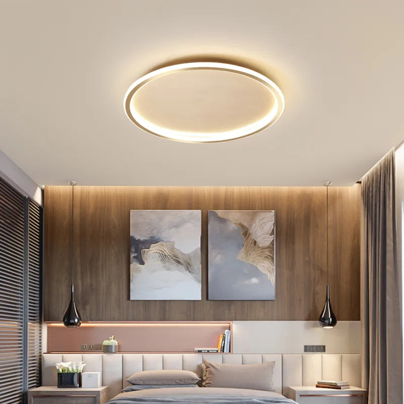 Modern LED Rundtaklampa – Vardagsrum, Hall & Balkong