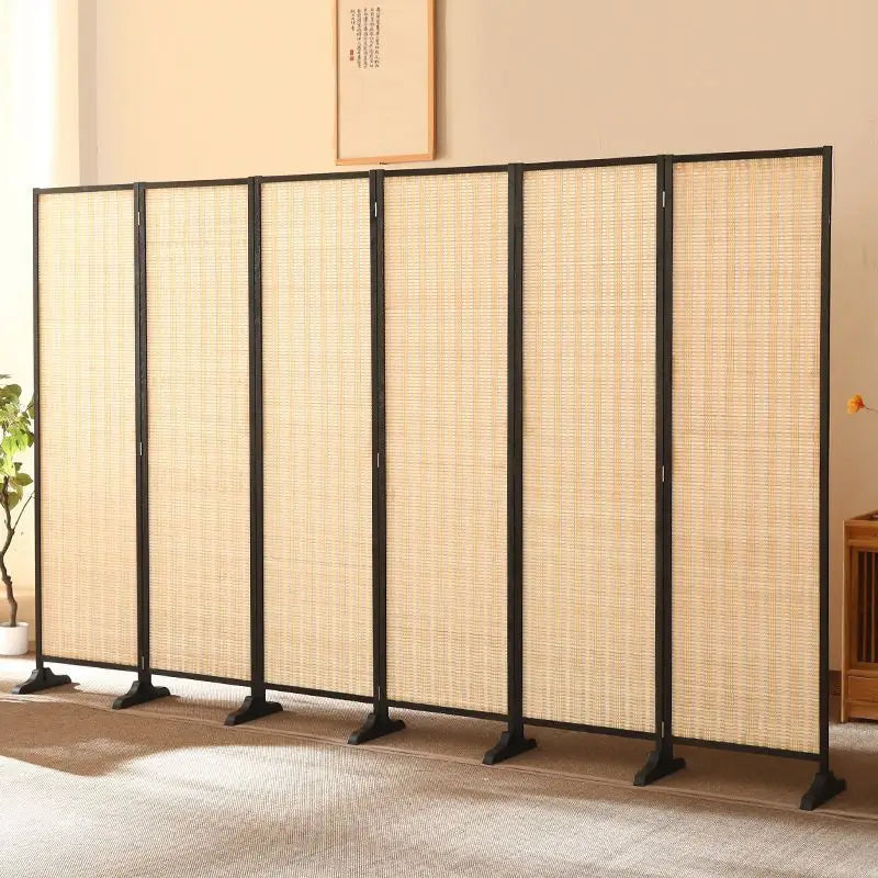 Bambu Vikbar Rumsavdelare 4/5/6 Paneler – Mobil Partition Hotel & Hem