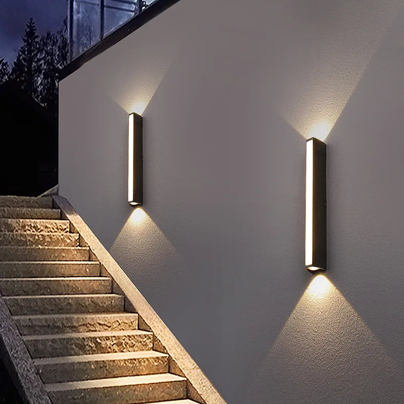Modern Utomhus Rand LED Vägglampa IP65 – Aluminium