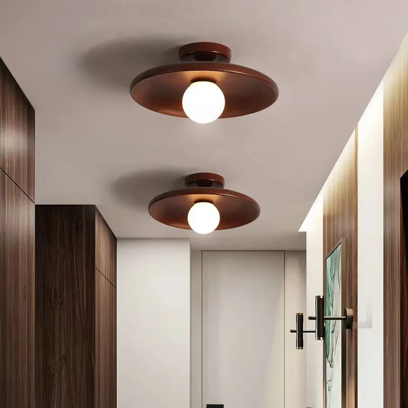 Modern Trä Taklampa Valnöt G9 – Korridor & Trappa