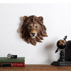 Lejon & Tiger Djurskulptur Väggdekor – Realistisk Beast Hantverk Vardagsrum