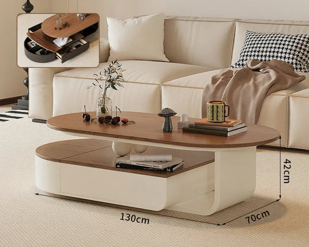 Lyxigt Sidobord – Förvaring, Designer Hjul