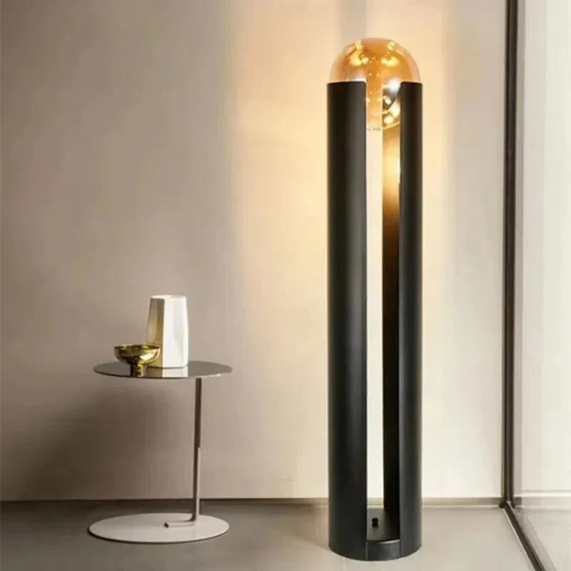 Modern Lyxig LED Golvlampa Mässing – Glasglob