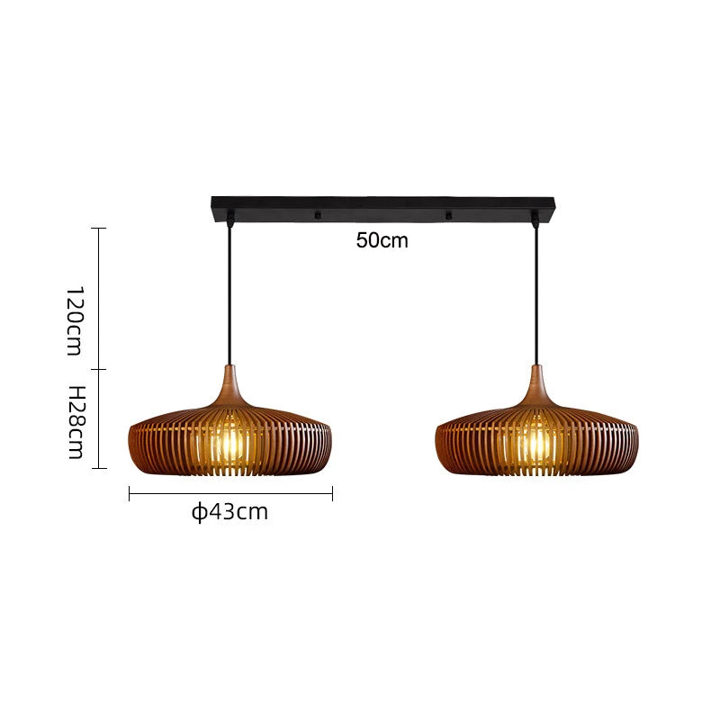 Wabi-Sabi Minimalist Hänglampa LED – Genombruten Vintage Köksö & Sovrum