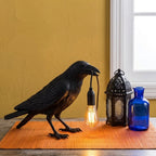 Lyckofågel Bordslampa Resin – Modern Animal Design