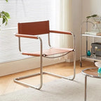Loungestol i Bauhaus-stil – Krom & Läder