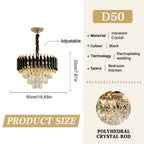 Lyxig Kristallkrona – Modern LED Taklampa Vardagsrum