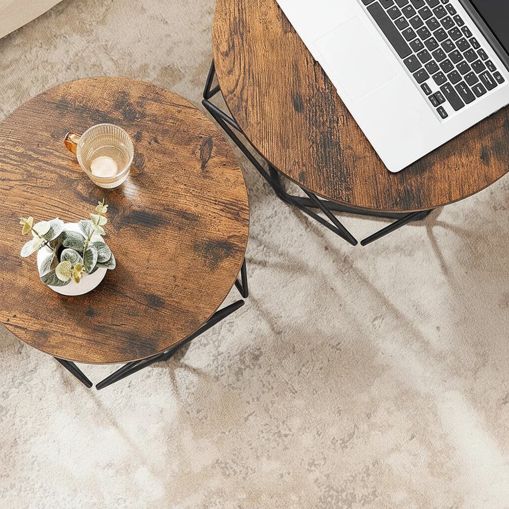 Sidobord 2-pack – Modernt Vardagsrum & Sovrum