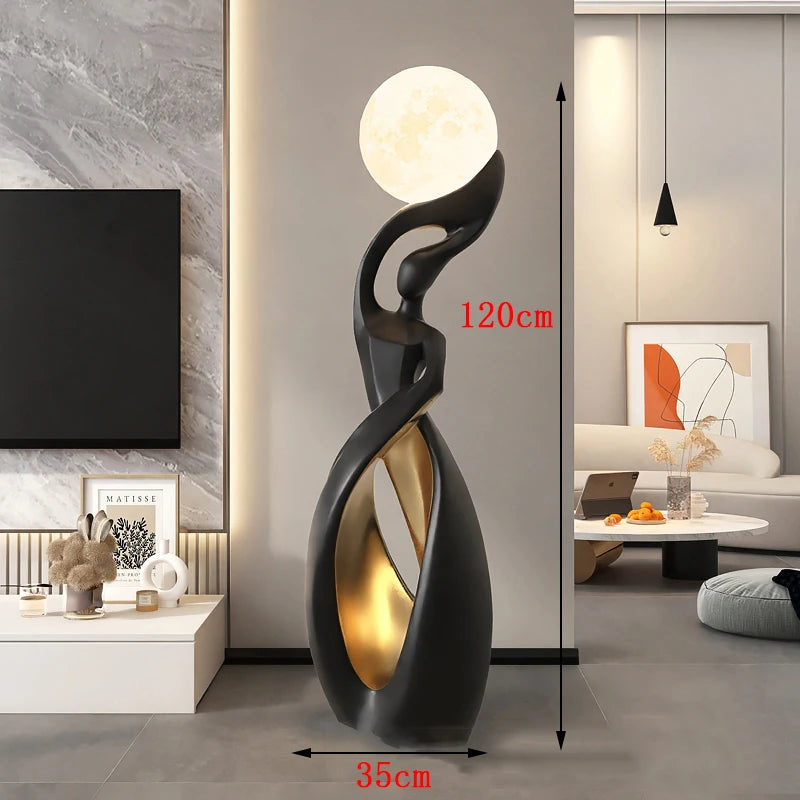 Nordisk Minimalist LED Golvlampa – Fjärrkontroll Dimbar
