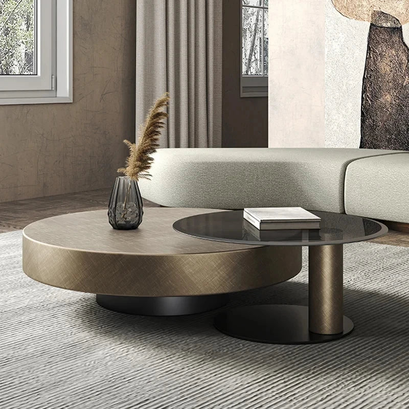 Soffbord Runt Metall – Lyxig Nordisk Design