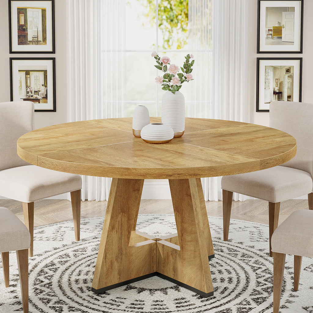 Runt Matbord 120 cm – 4 Pers, Farmhouse Köksbord