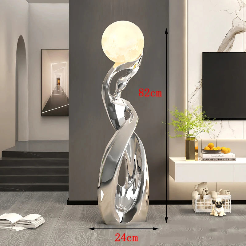 Nordisk Minimalist LED Golvlampa – Fjärrkontroll Dimbar