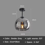 Nordisk Cognac Glas Taklampa LED – Minimalist Vardagsrum