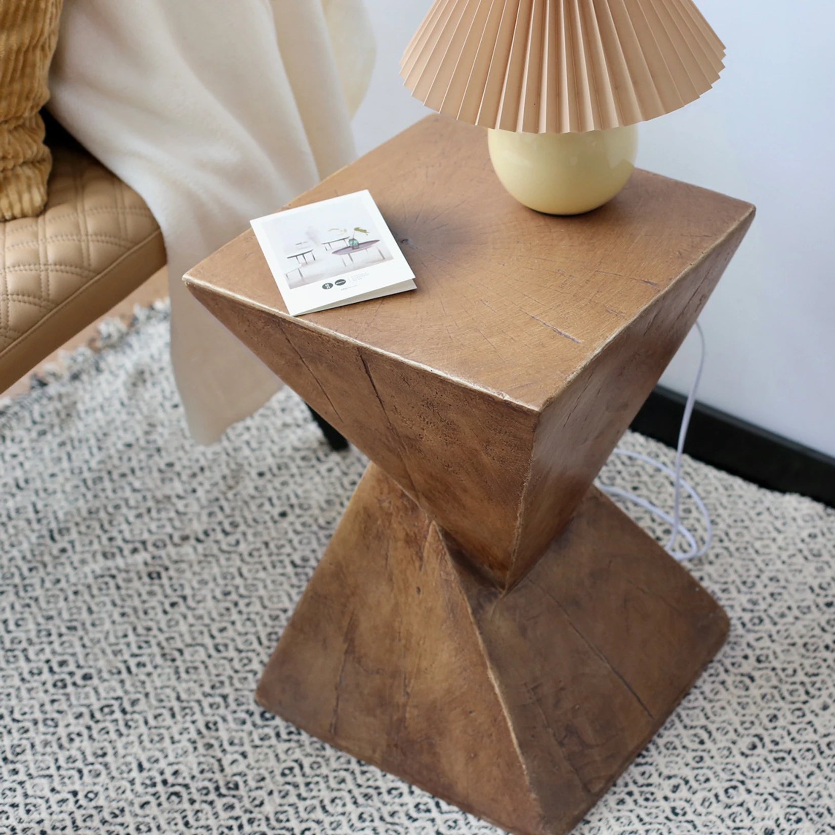 Sidobord Betong-look – Geometrisk Inomhus & Utomhus