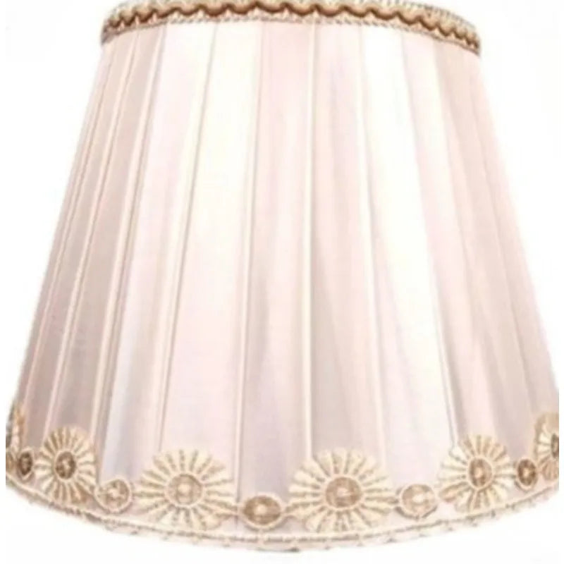 Tygslampskärm Europeisk Vintage – Sängbordslampa & Golvlampa
