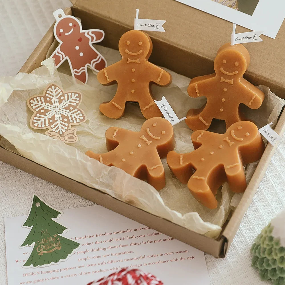 Pepparkaksgubben Jul Doftljus – Kreativ Festlig Aromljus Dekoration