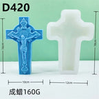 Påskformad Doftljussilikonform – Jesus & Kanin Resin Gjutform Hantverk