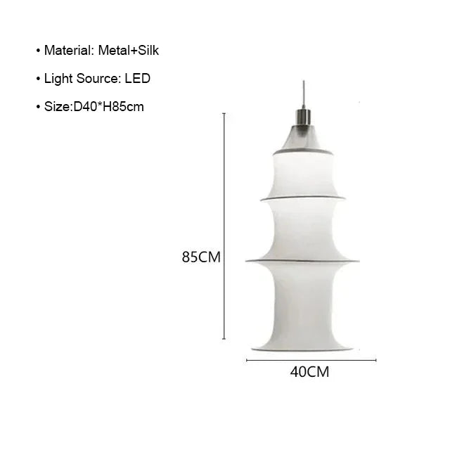 Nordisk Wabi-Sabi Silke Golvlampa – Japansk LED Sovrum & Vardagsrum