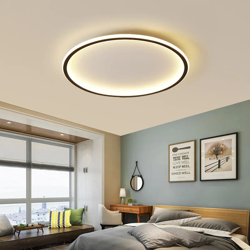 Modern LED Rundtaklampa – Vardagsrum, Hall & Balkong