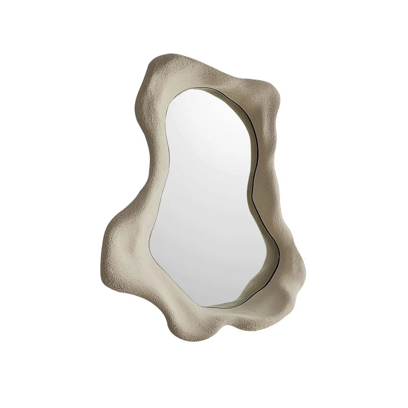 Nordisk Oregelbunden Badrumsspegel LED Lyx – Väggmonterad Makeupssmegel