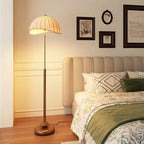 Mid-Century Wabi-Sabi Metallgolvlampa – Lyxig Stämning