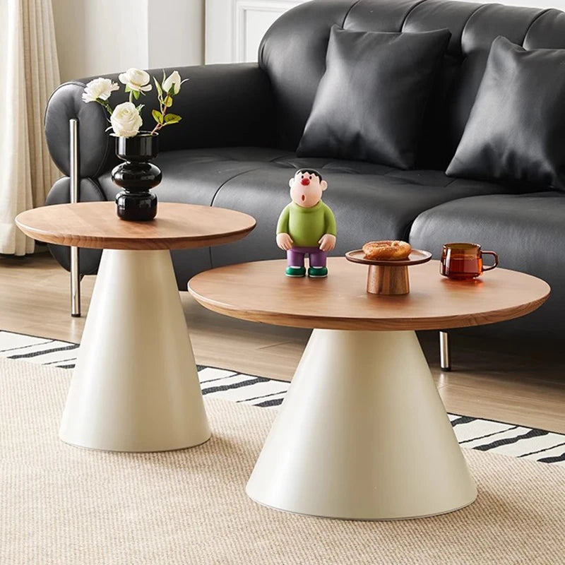 Runt Sidobord Metall – Avtagbar Nordisk