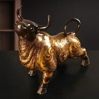 Feng Shui Koppar Ko Ornament Handmålad – Hemma & Kontor Skrivbordsdekor