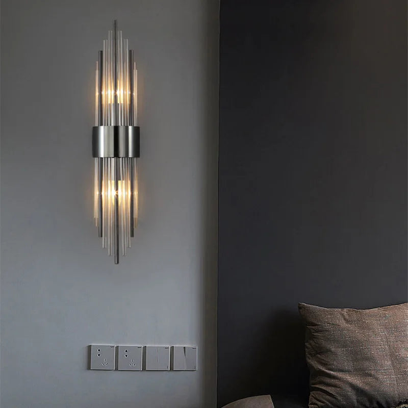 Ljuslyx Guld LED Vägglampa – Vardagsrum & Trappa