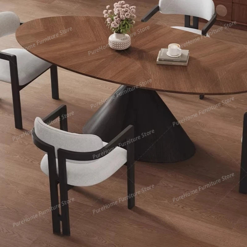 Runt Trämatbord Mid-Century – Kök & Restaurant