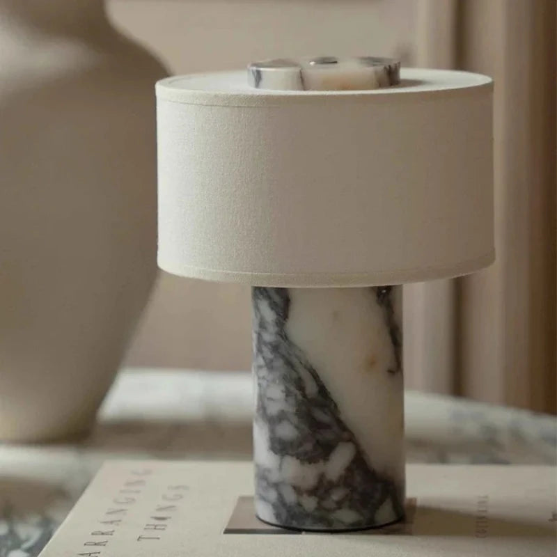 Lyxig Marmor Bordslampa Touch – Portabel Dimbar