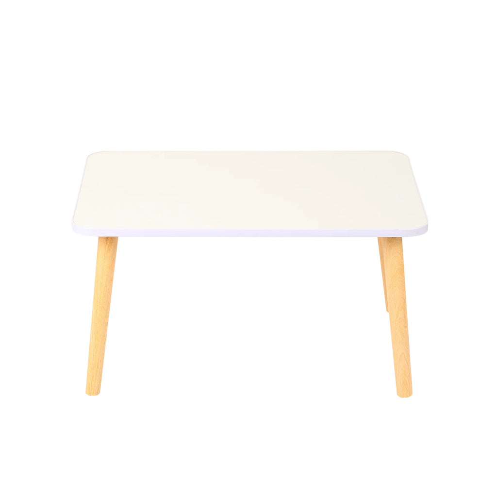 Litet Soffbord 60x40 cm – Svart/Vit/Trä