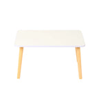 Litet Soffbord 60x40 cm – Svart/Vit/Trä