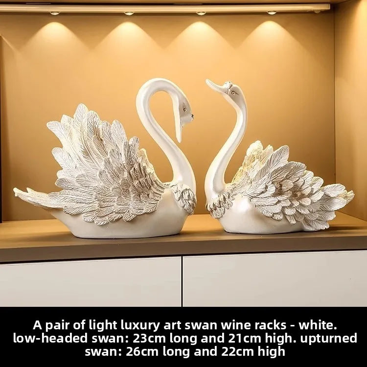 Elegant Svanfigurin Lyx – Vardagsrum, Sovrum & Bröllopspresent