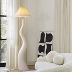 Modern Minimalist Plisserad Golvlampa – Sovrum, Studierum & Soffa