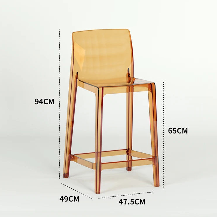 Transparent Akryl Barpall – Skandinavisk Stil