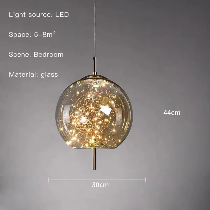 Vintage Glas Hänglampa LED – Restaurant, Bar & Matsal