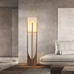 Nordisk Designer Trä Golvlampa – Teahouse & Hotell