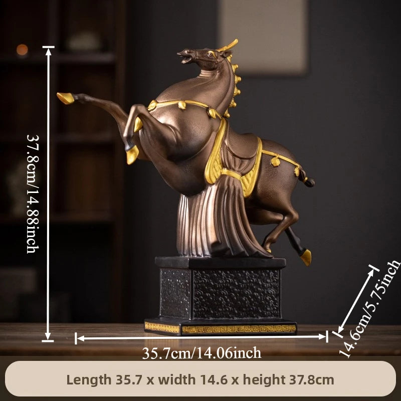 Keramisk Hästdekor Lyx – Vardagsrum, Kontor & Hall Hästår Konstgåva