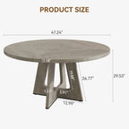 Runt Matbord 120 cm – Trä, 4-6 Pers