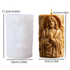 Påskformad Doftljussilikonform – Jesus & Kanin Resin Gjutform Hantverk