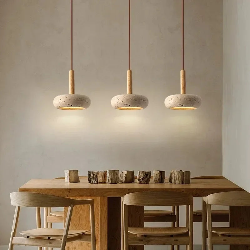 Travertin Sängbordslampa Liten – Kreativ Stenslab Sovrum & Vardagsrum