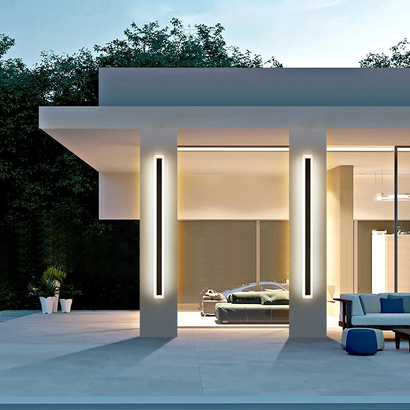 Utomhus Vägglampa Minimalist Rand – IP65 Veranda