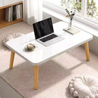 Litet Soffbord 60x40 cm – Svart/Vit/Trä