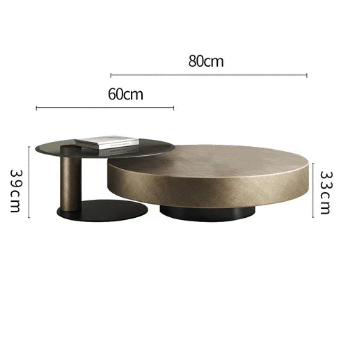 Soffbord Runt Metall – Lyxig Nordisk Design