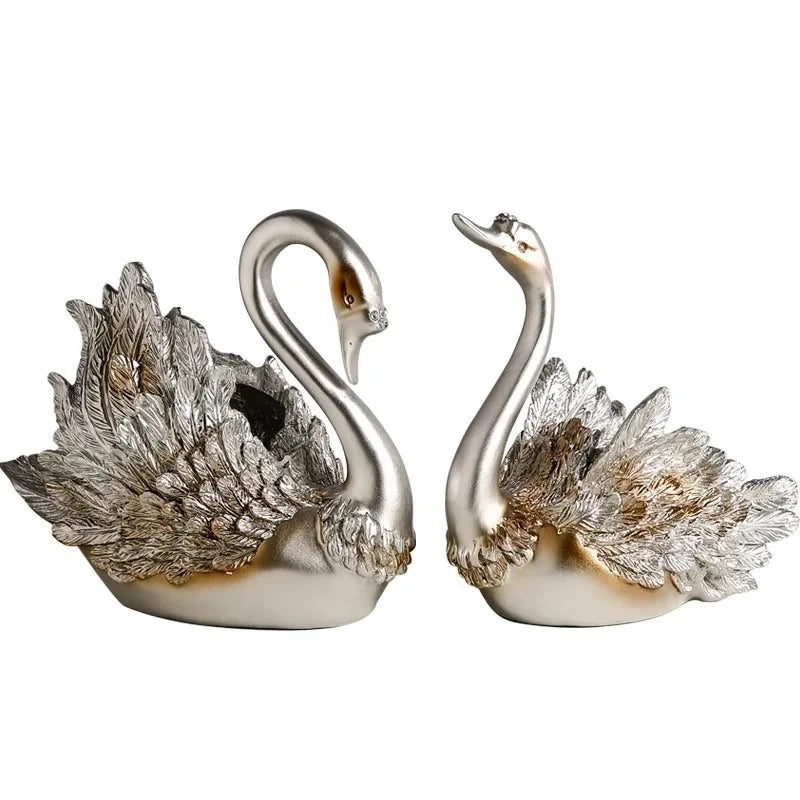 Elegant Svanfigurin Lyx – Vardagsrum, Sovrum & Bröllopspresent